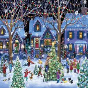 1000 Piece Jigsaw Puzzle Christmas Winter Scene For Adults and Families
