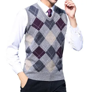 100%Wool Business Casual Sweater Vest