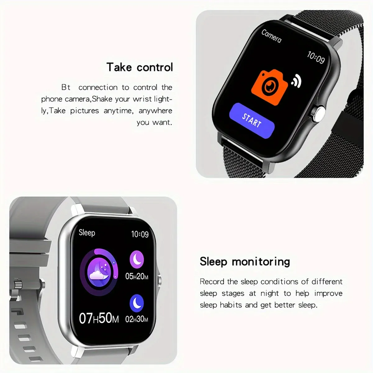 2023 SmartWatch Android Phone 1.44\" Full Touch Women Men"