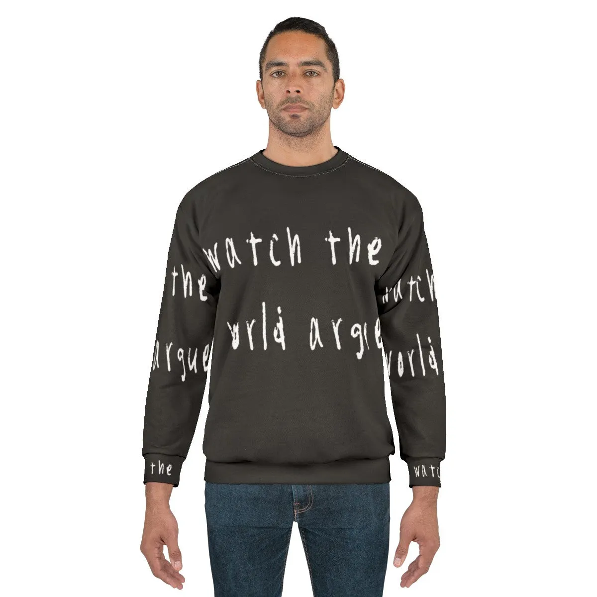80s INXS Music Pop Art Sweatshirt - "Watch the World Argue"