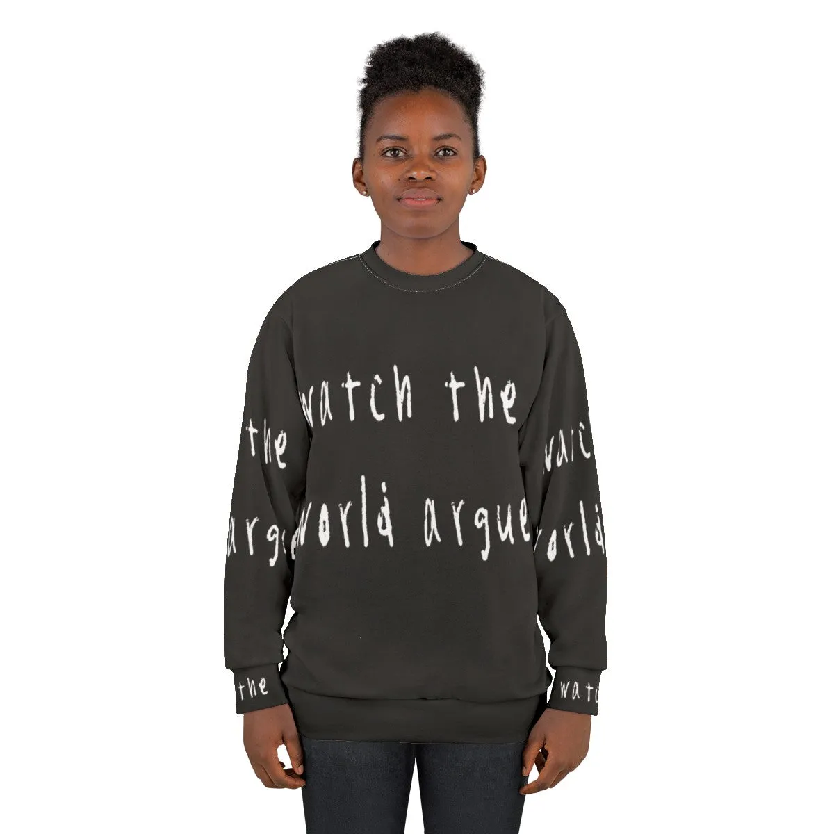 80s INXS Music Pop Art Sweatshirt - "Watch the World Argue"