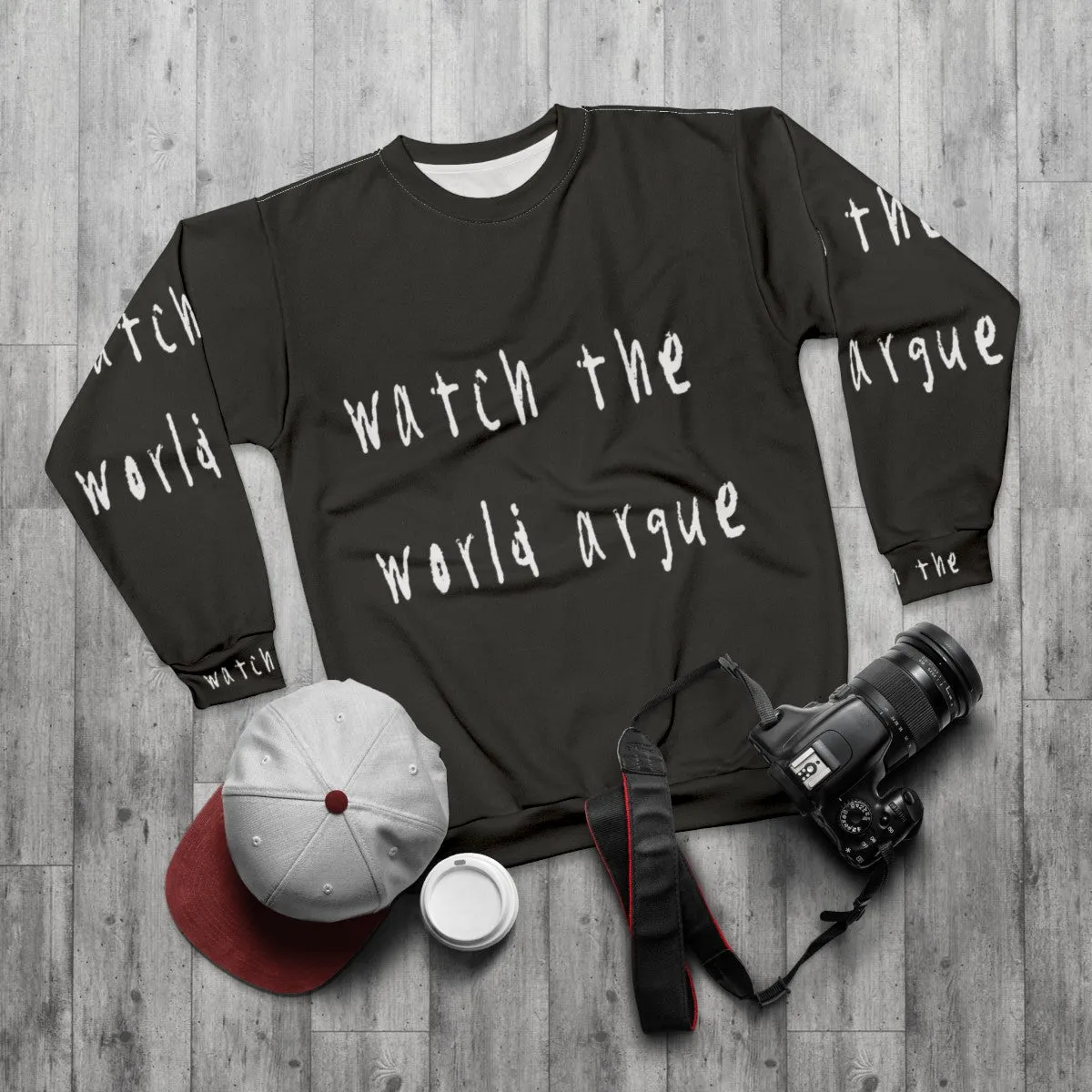 80s INXS Music Pop Art Sweatshirt - "Watch the World Argue"