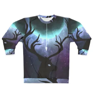 Actaeon Illustration Sweatshirt - Artemis Greek Mythology