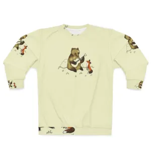 Adorable Bear and Fox Sweatshirt - Stylish Wildlife Clothing