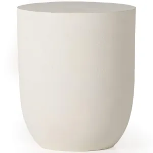 Basil Outdoor Drink Table, Matte White