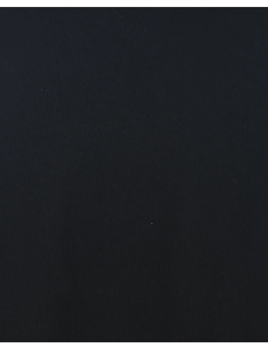 Black Plain Classic Sweatshirt - L