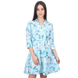 Blossom Breeze Floral Shirt Dress