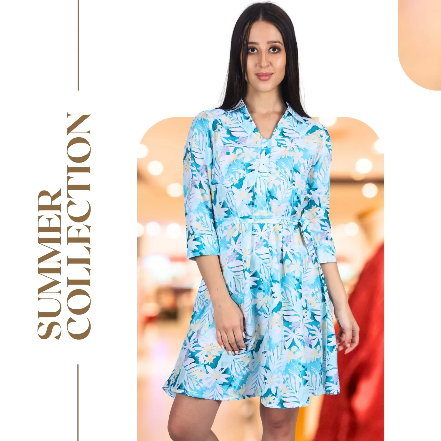Blossom Breeze Floral Shirt Dress