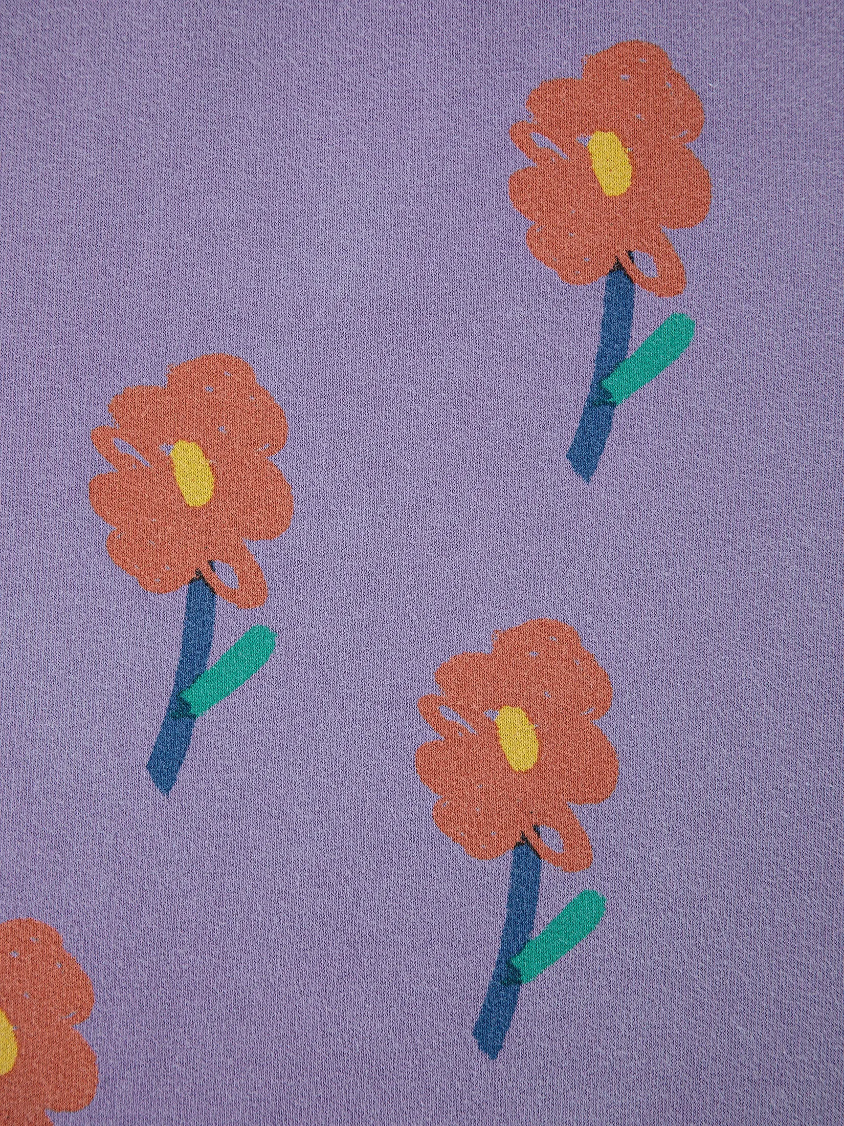 Bobo Choses Flowers AOP Cropped Sweatshirt