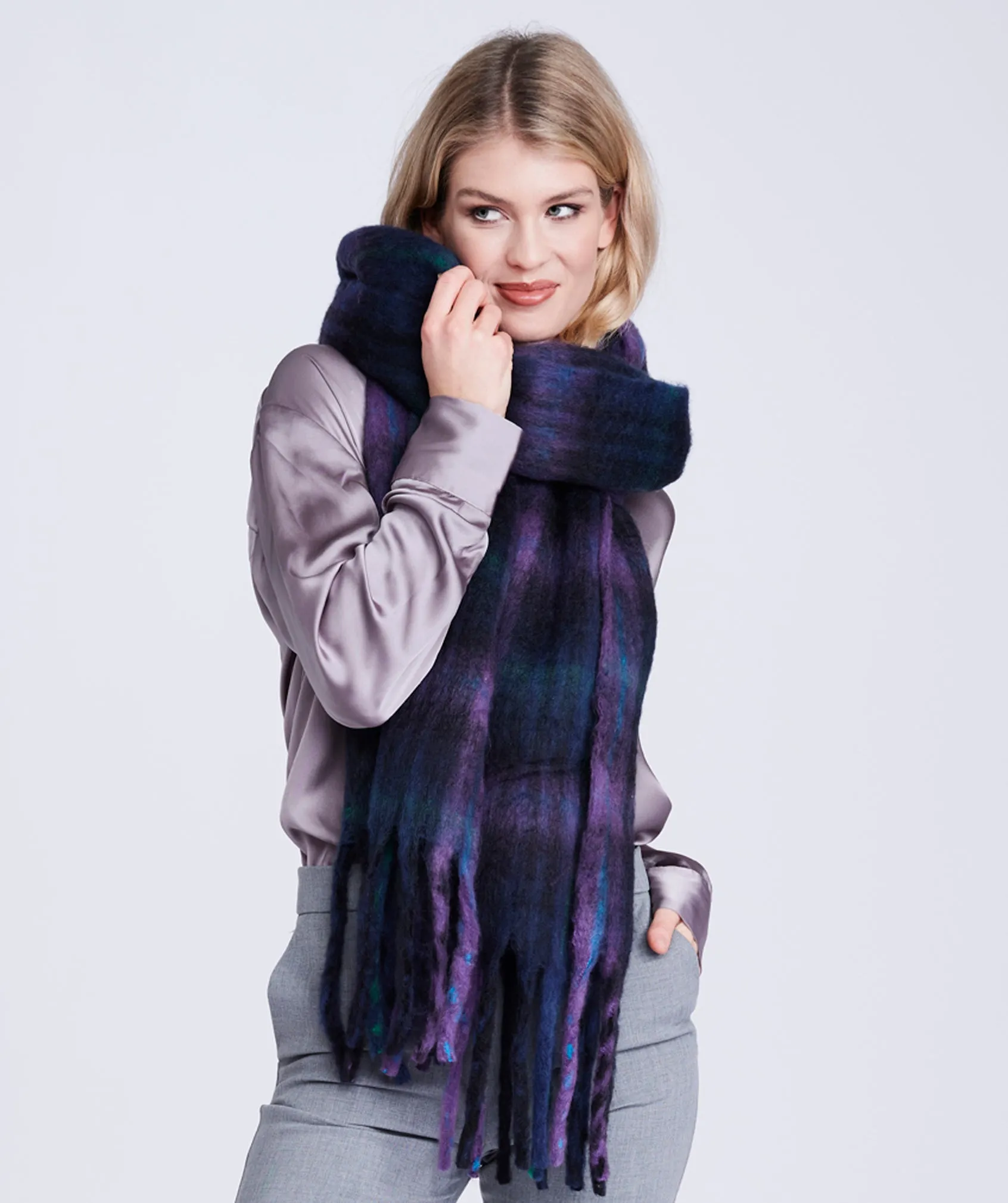 Camila Scarf - Navy