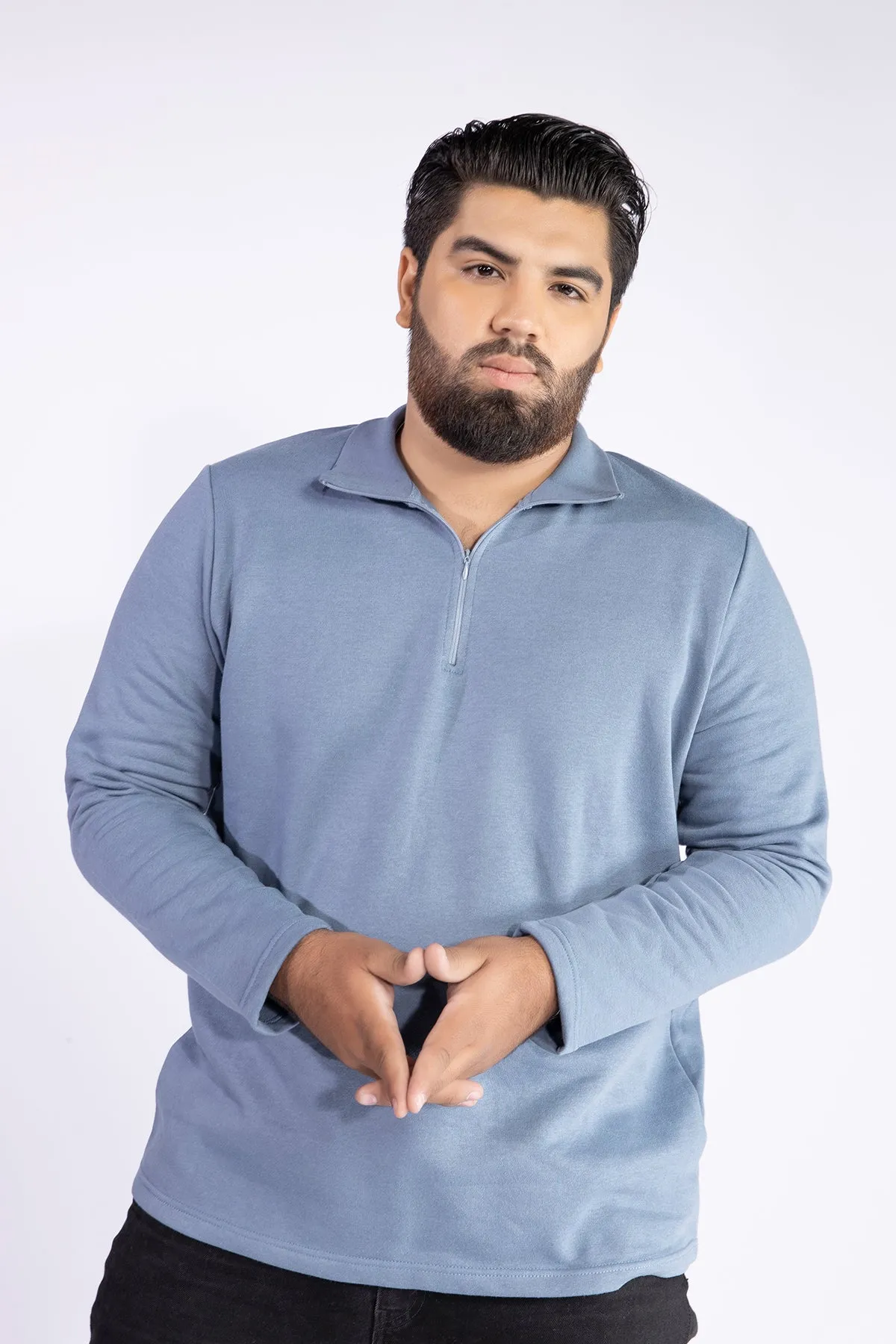 Cerulean Mock Zipper (Plus Size)  - W21 - MSW012P