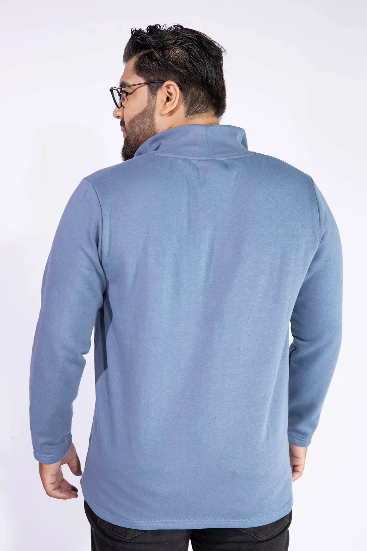 Cerulean Mock Zipper (Plus Size)  - W21 - MSW012P