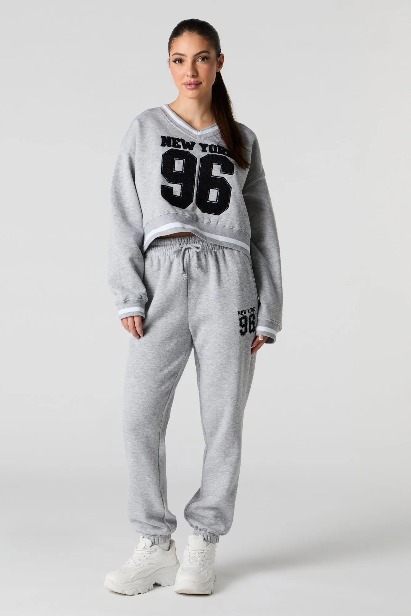 Chenille Embroidered Destination Jogger
