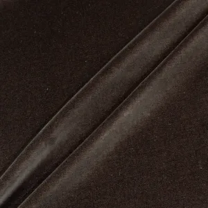 Chocolate Brown Cotton Blend Velvet