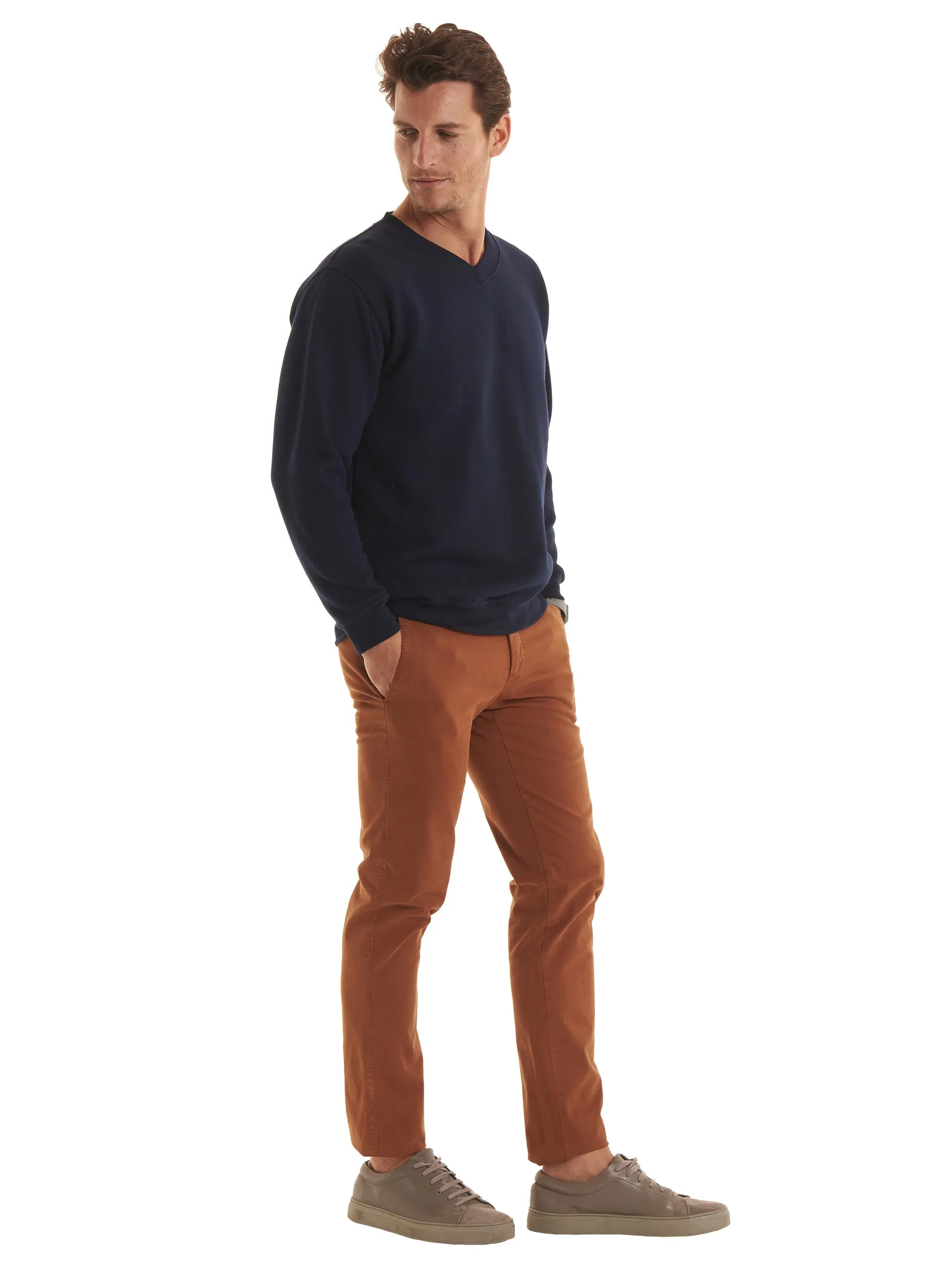 Classic V-Neck Sweatshirt | Black