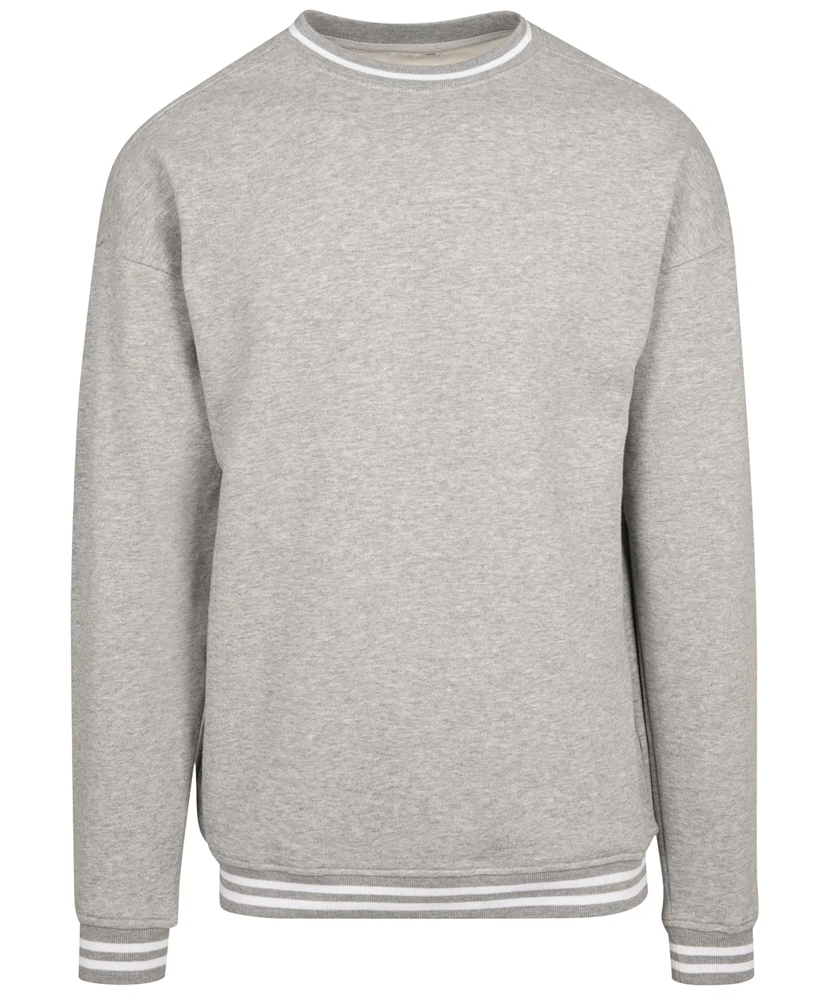 College sweat crew | Heather Grey/White