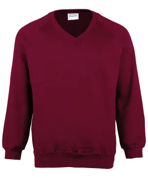 Coloursure v-neck sweatshirt | Burgundy