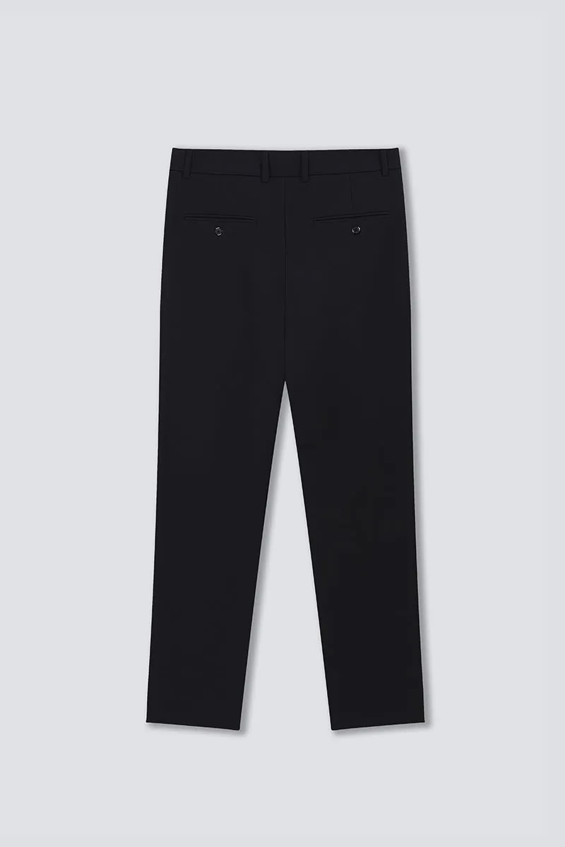 CottonSTRETCH Smart Pants  | Black BKFD01