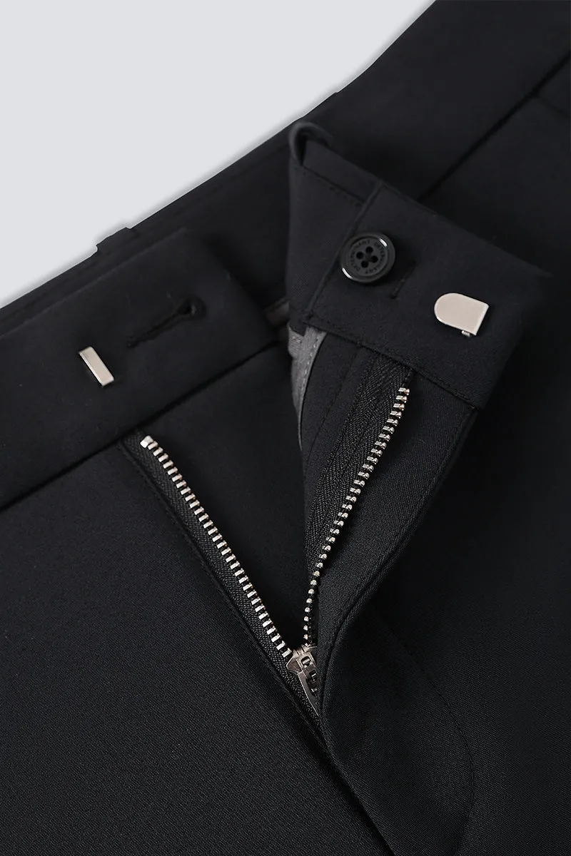 CottonSTRETCH Smart Pants  | Black BKFD01
