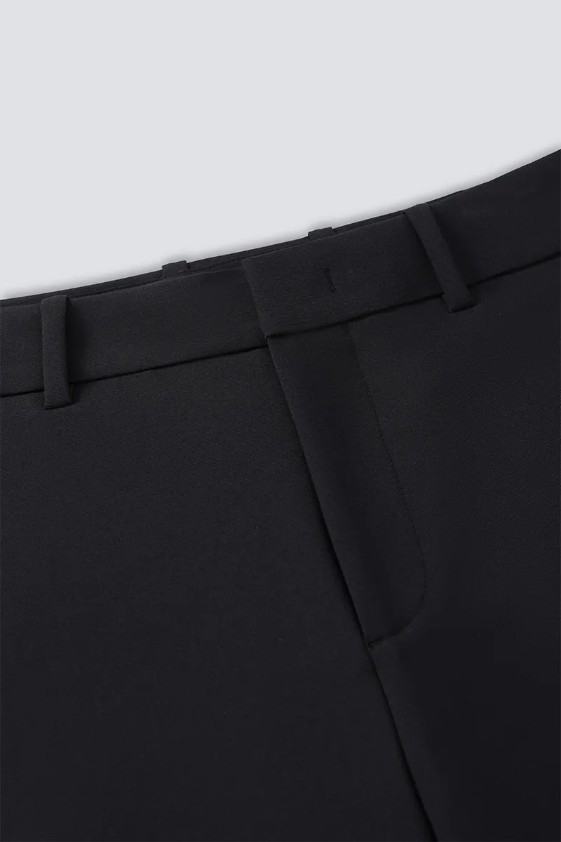 CottonSTRETCH Smart Pants  | Black BKFD01