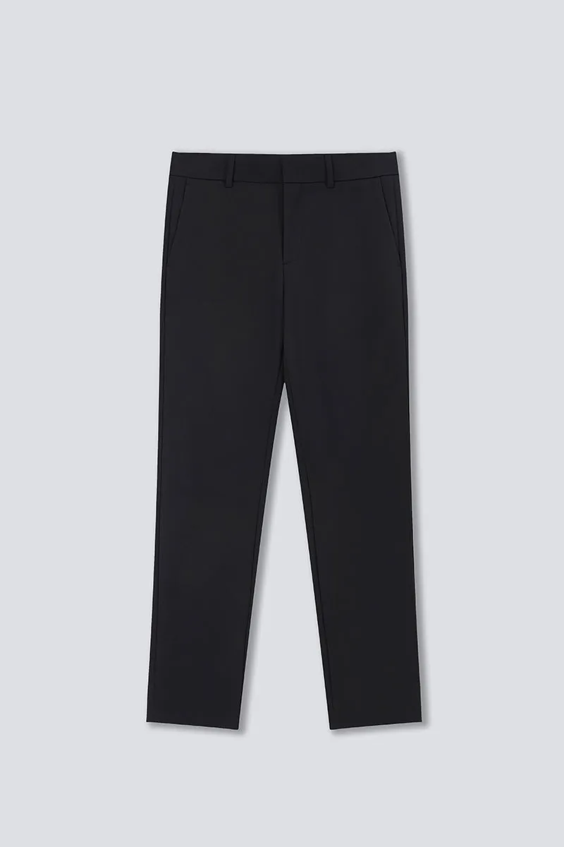 CottonSTRETCH Smart Pants  | Black BKFD01