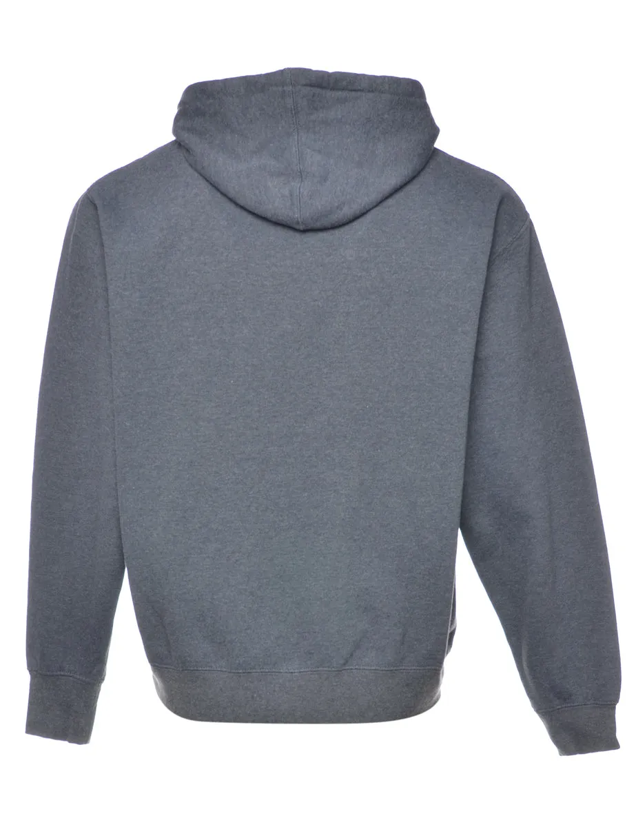 Dark Grey Bradley Printed Hoodie - L