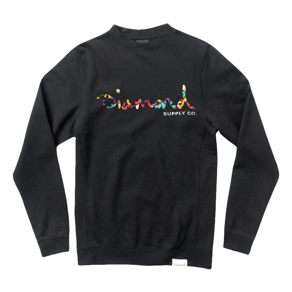 Diamond Supply Co OG Script Fasten Sweatshirt Black
