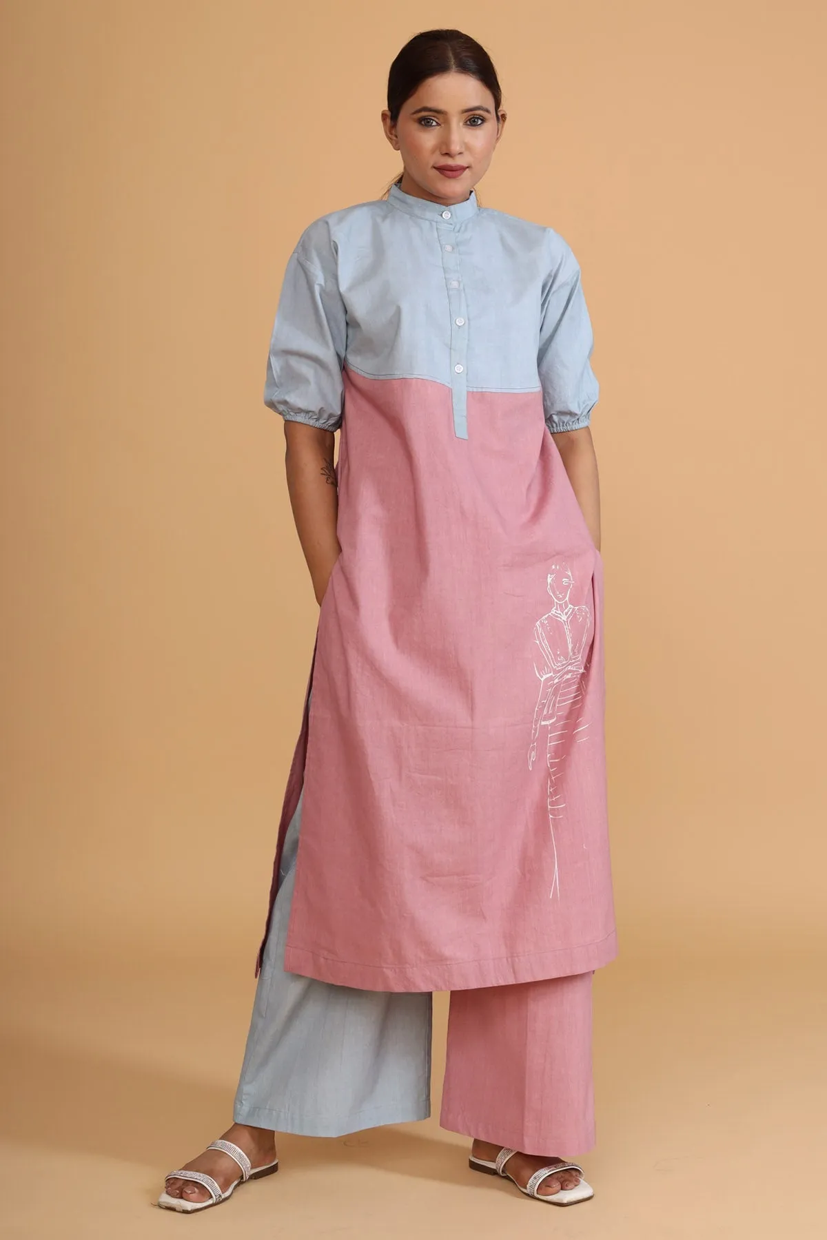 Double Shaded Tunic Co-ord Set