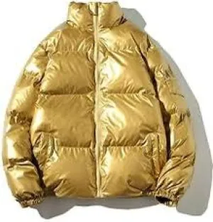 Down Jacket Men Winter Stand Collar Loose Bright Jacket Men S1597651