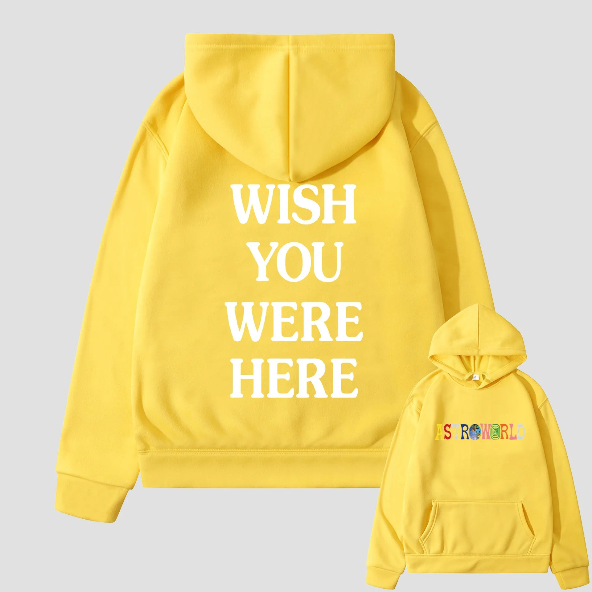 Fashion casual all-match letter printed hooded sweater