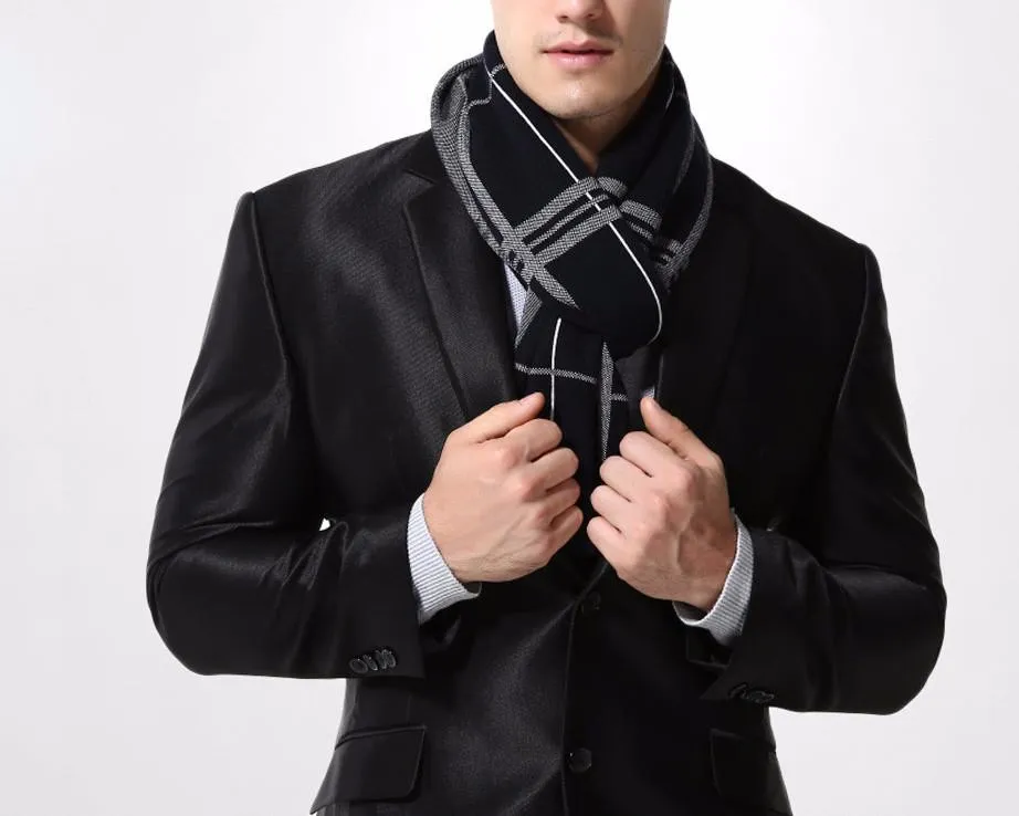 Fashionable Plaid Casual Scraf For Men