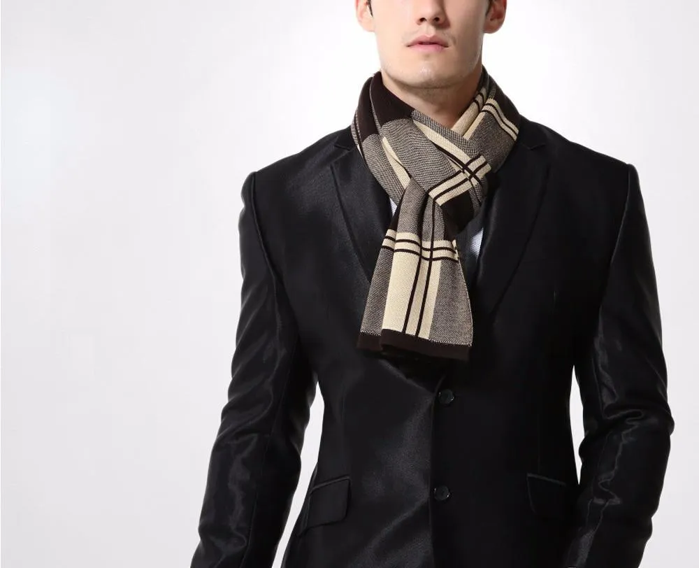 Fashionable Plaid Casual Scraf For Men