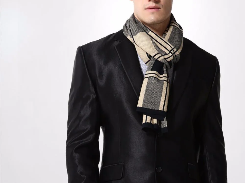 Fashionable Plaid Casual Scraf For Men