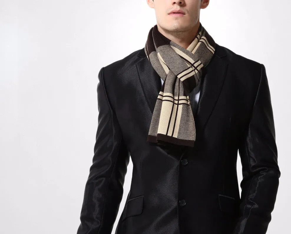 Fashionable Plaid Casual Scraf For Men