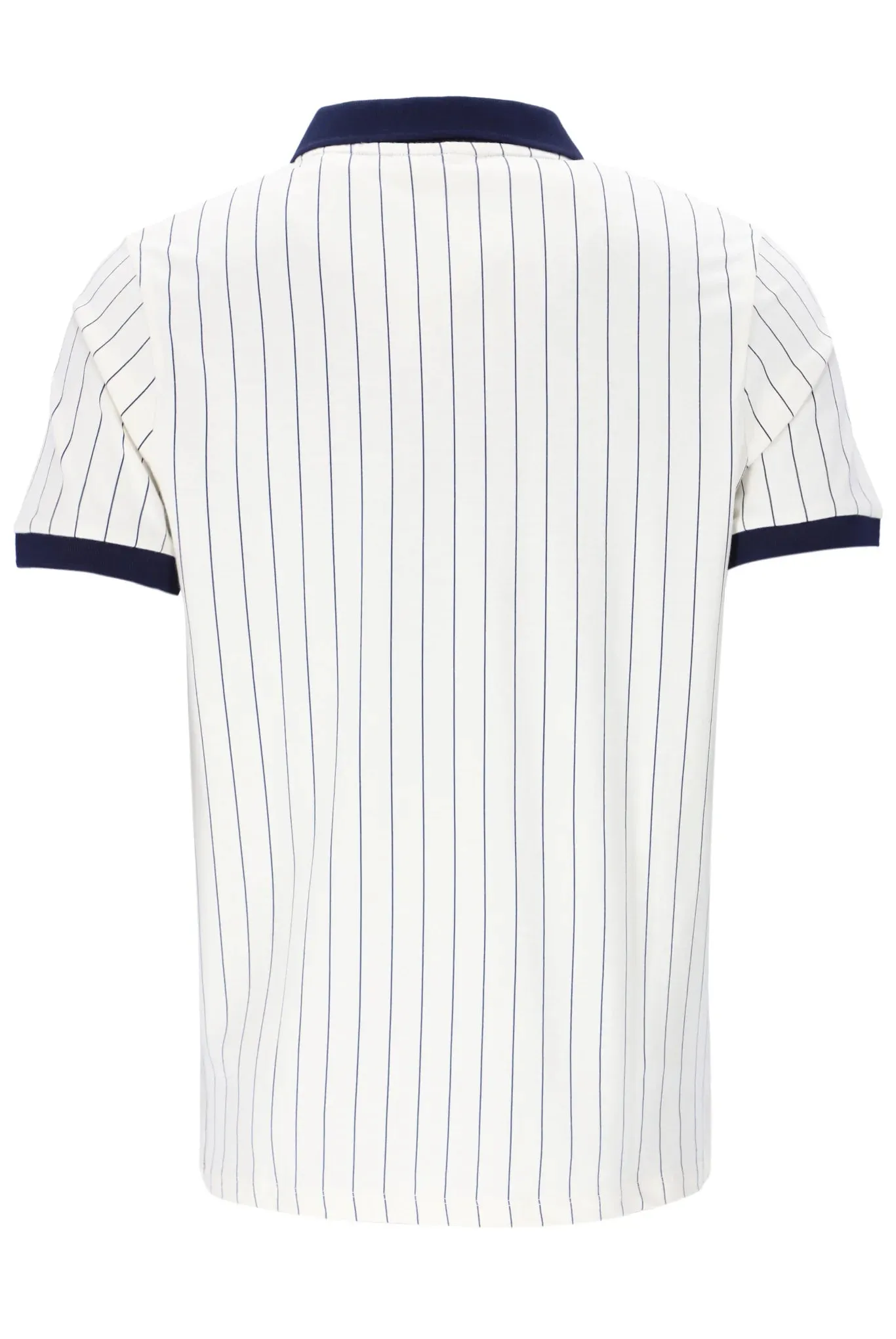 FILA BB1 Classic Vintage Striped Polo White / Navy / Red - 005