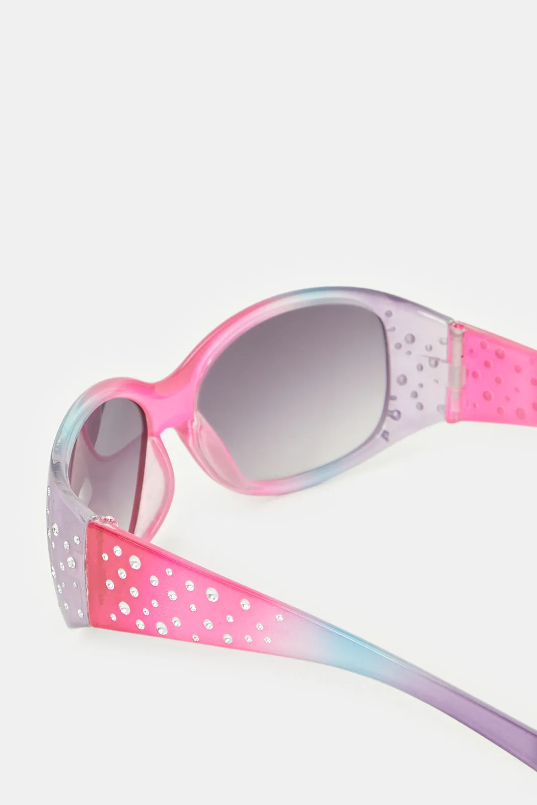 Girls Sports Embellishment Sunglasses
