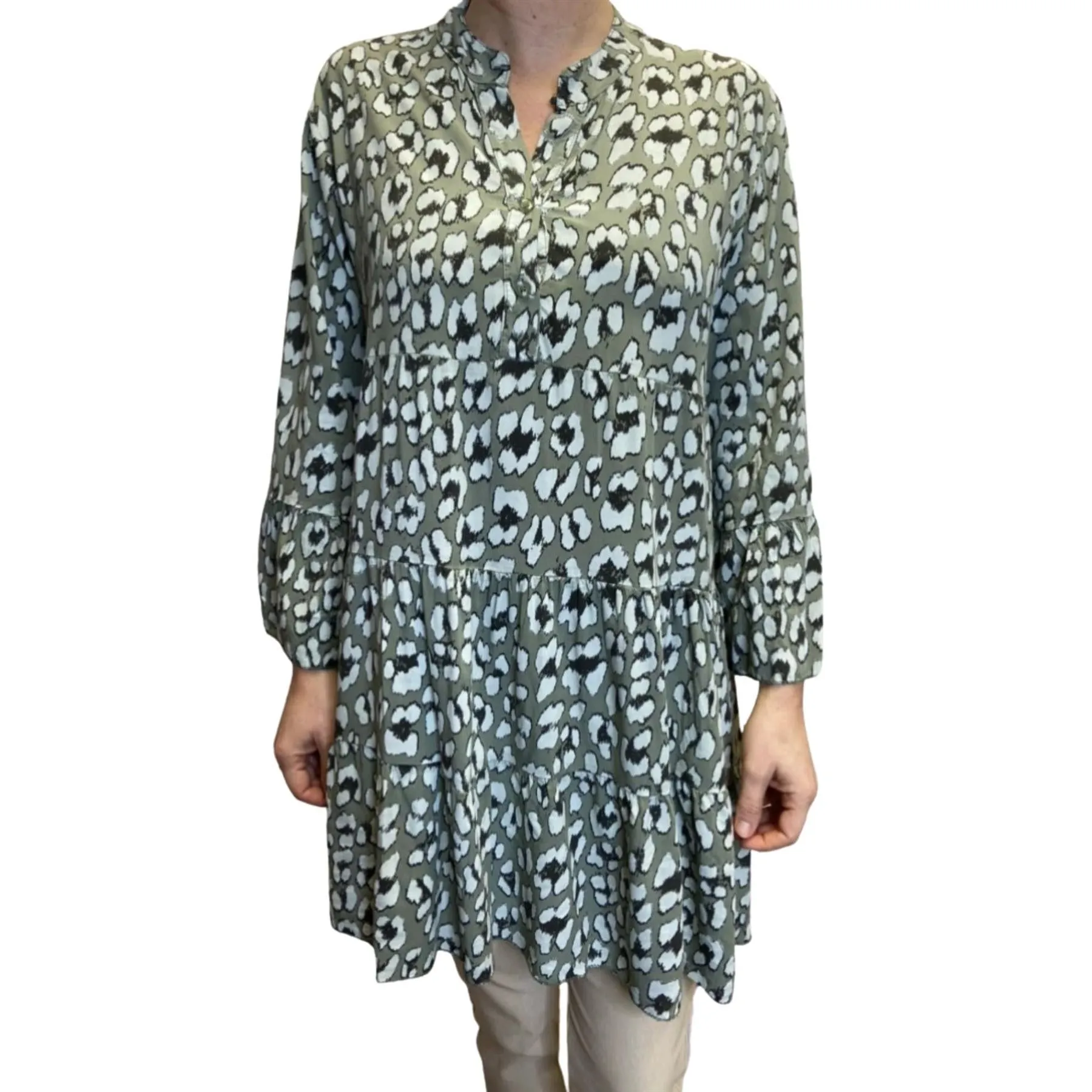 Goose Island Flower Print Tunic | Khaki | One Size