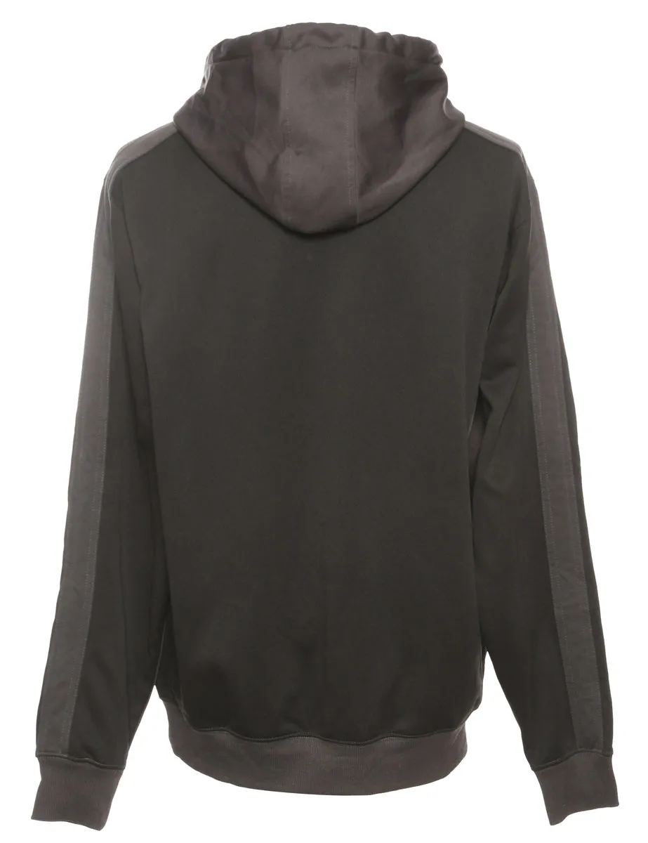 Grey Hooded Sweatshirt - L