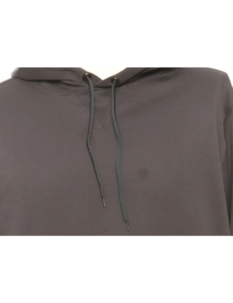 Grey Hooded Sweatshirt - L