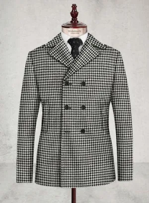 Houndstooth Peacoat - Mens Houndstooth Peacoat