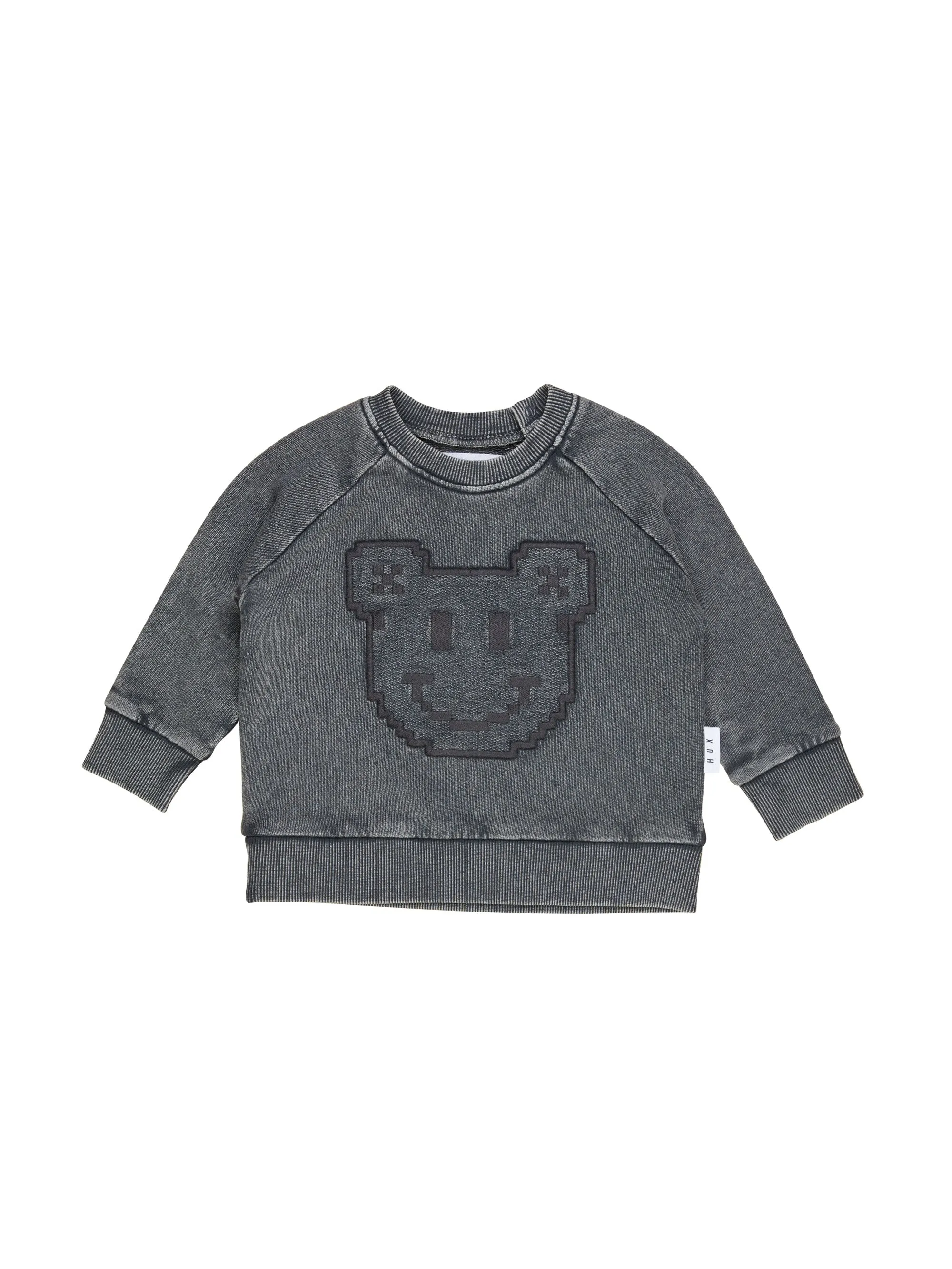 Huxbaby Digi Smile Sweatshirt - Charcoal