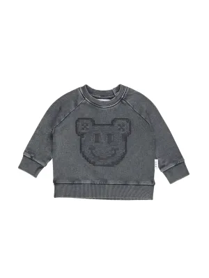 Huxbaby Digi Smile Sweatshirt - Charcoal