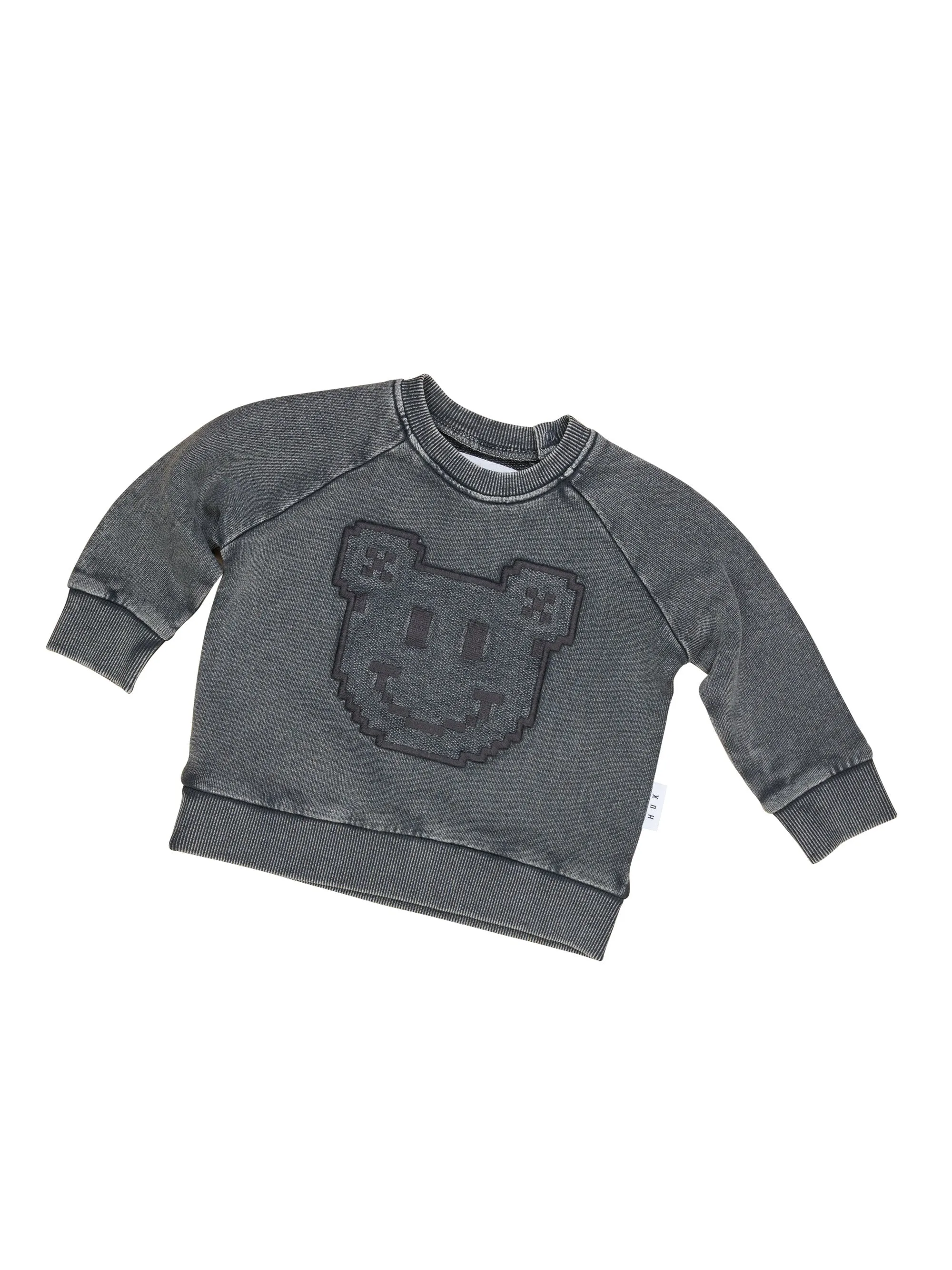 Huxbaby Digi Smile Sweatshirt - Charcoal