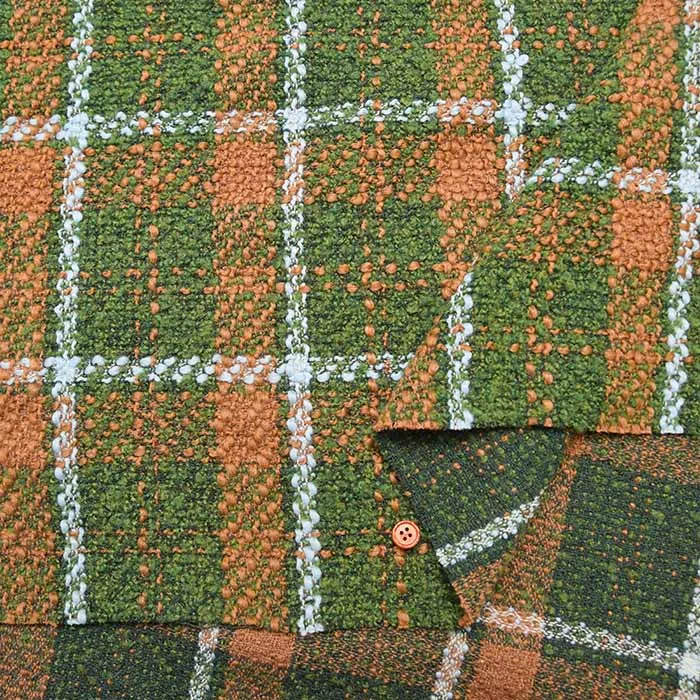 Italian Tweed Fabric - Check
