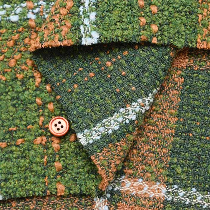 Italian Tweed Fabric - Check