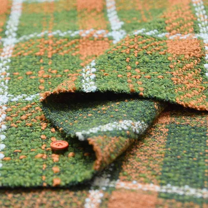 Italian Tweed Fabric - Check