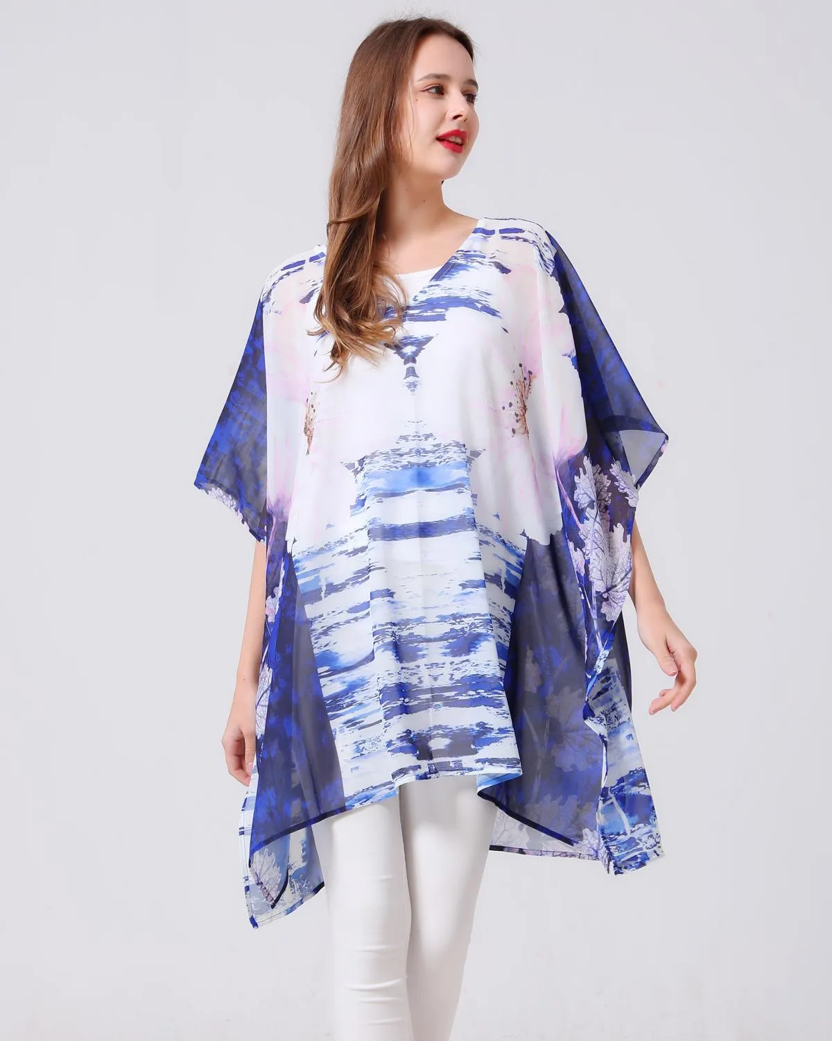 JC061908 Lotus V-Neck Tunic