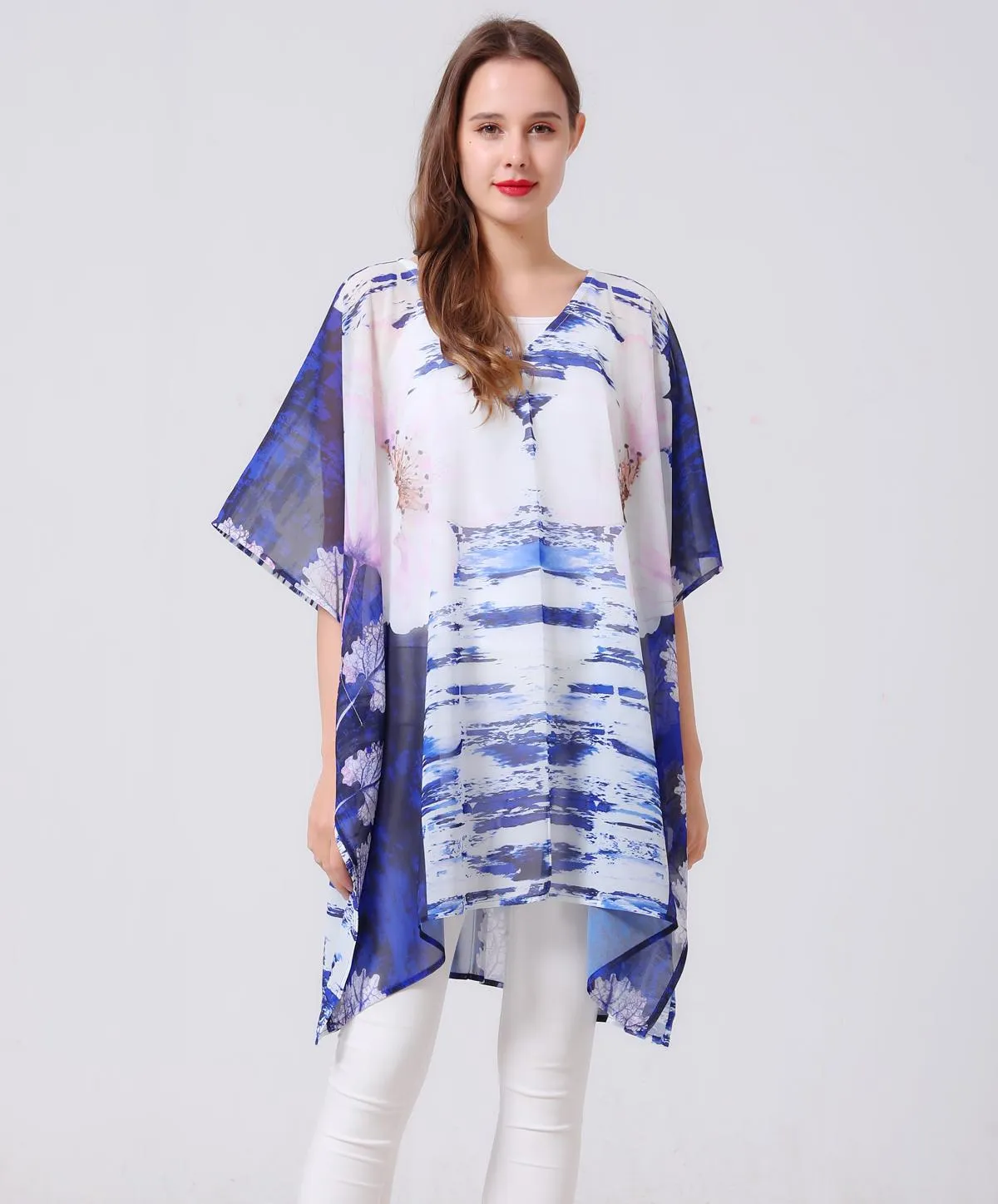 JC061908 Lotus V-Neck Tunic