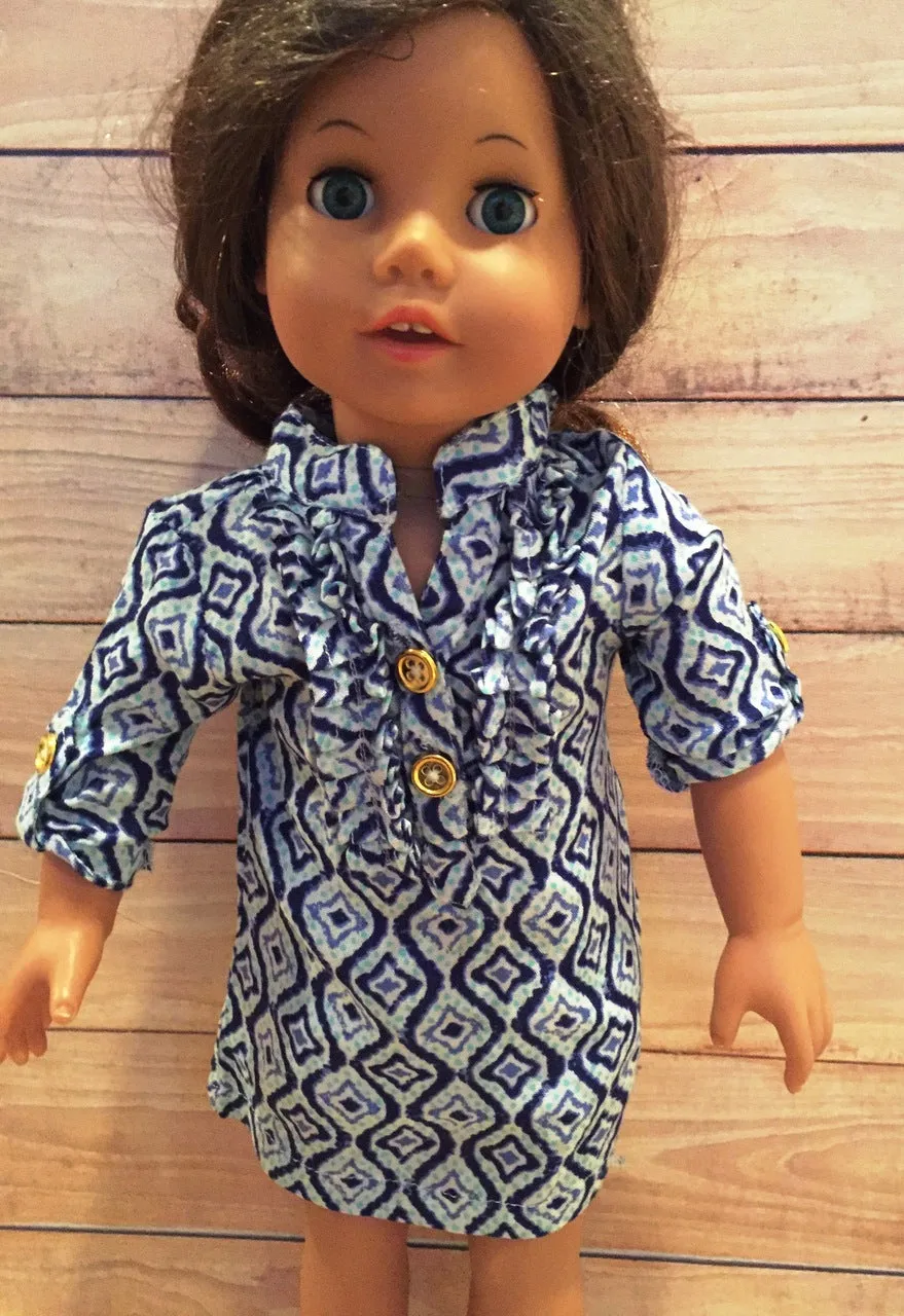 Julia Diamond Print Doll Tunic