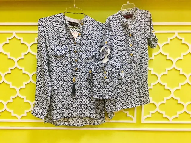 Julia Diamond Print Doll Tunic